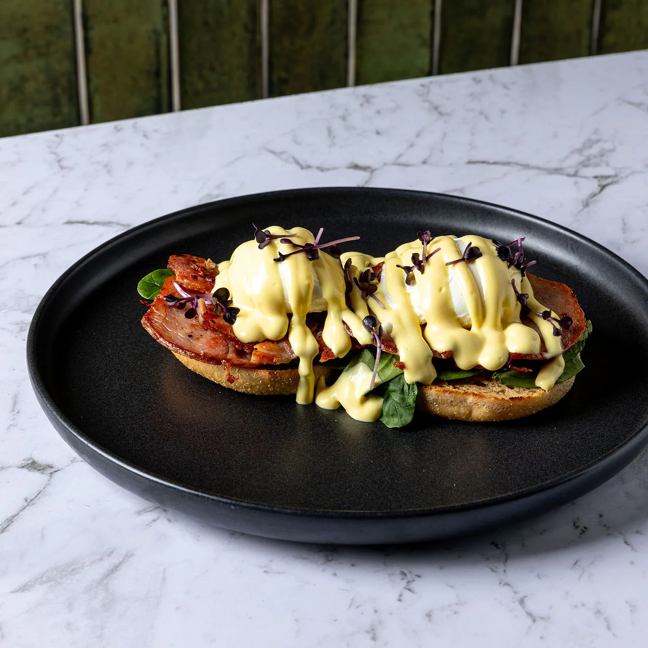 Eggs Benedict with House Cured Leg Ham - Image 3